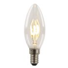 Lampă lumânare LED E14 Olucia cu intensitate reglabilă, Tuelo, 2W, 2700K