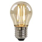 Lampă cu filament LED E27 Olucia, reglabilă, Melchis, chihlimbar, P45, 2W, 2200K