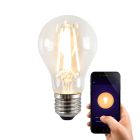 Lampă LED inteligentă E27 Olucia Yona, A60, 5W, reglare intensitate luminosă pentru încălzire