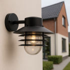 Lampă exterior neagră din oțel inoxidabil, Felice, IP44