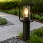 Lampă exterior neagră modernă, Enya, IP44