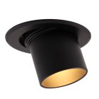 Spot încastrat negru din aluminiu, Janna