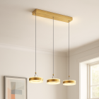 Lustră alamă design, Lava, 56W, LED 3000K
