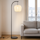 Lampadar crem modern, Deborah, con întrerupător
