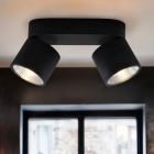 Spot LED de tavan negru modern, Thomas