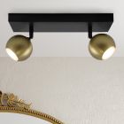 Spot LED de tavan alamă modern, Matea