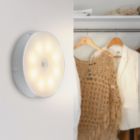 Lampă de noapte albă din plastic, Ilene, 1,5W, LED 3000K
