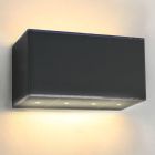 Aplică solară exterior neagră din plastic, Sunaina, 1W, LED 3000K, IP65