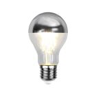 Lampă frontală LED E27 reglabilă Malik, argintie, A60, 4.8W, 2700K, IP44