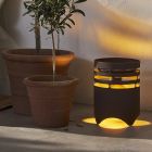 Lampă de masă copii maro din plastic, Aidan, 0,3W, LED 3000K, IP44