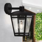 Lampă exterior neagră modernă, Jedidjah, IP44