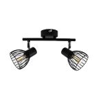 Spot LED de tavan negru industrial, Adama