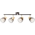 Spot LED de tavan negru retro, Luitzen