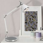 Lampă de birou crom design, Luuke, con întrerupător