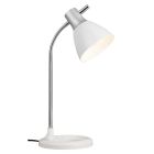 Lampă de birou argintie design, Liberty, con întrerupător