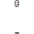 Lampadar negru industrial, Taede, con întrerupător