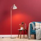Lampadar taupe rustic, Thalina, con întrerupător