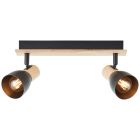 Spot LED de tavan negru rustic, Tyrone