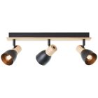 Spot LED de tavan negru rustic, Tyrone