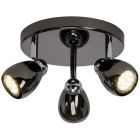 Plafonieră neagră din metal, Khadra, 3W, LED 3000K