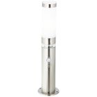 Stâlp iluminat cu senzor crepuscular crom din plastic, Sage, 2W, LED 3000K, IP44