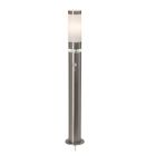 Stâlp iluminat cu senzor de mișcare crom din plastic, Sage, 5W, LED 3000K, IP44