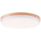 Plafonieră dim lemn modernă, Marloes, 24W, LED 3000K, dimmabil în 3 trepte