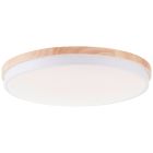 Plafonieră dim lemn modernă, Marloes, 36W, LED white switch, con telecomando