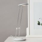 Lampă de birou albă din plastic, Mariama, 3,3W, LED 3000K, con întrerupător