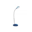 Lampă de birou albastră din plastic, Marenthe, 2W, LED 6000K, con întrerupător