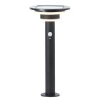 Stâlp iluminat solar negru modern, Lonneke, 3W, LED 3000K, IP44