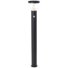 Stâlp iluminat solar negru modern, Saar, 3W, LED 3000K, IP44