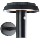 Aplică solară exterior neagră din metal, Ridvan, 4W, LED 3000K, IP44