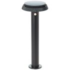 Stâlp iluminat solar negru din metal, Ridvan, 4W, LED 3000K, IP44