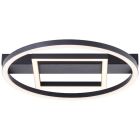 Lampă de tavan neagră design, Konrad, 20W, LED 3000K