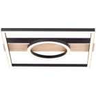 Lampă de tavan maro design, Konrad, 20W, LED 3000K