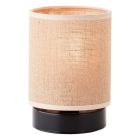Lampă de masă bej rustică, Quintus, con întrerupător