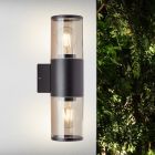 Lampă exterior neagră modernă, Sherwin, IP44