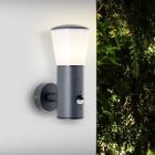 Aplică exterior cu senzor de mișcare antracit modernă, Rawi, IP44