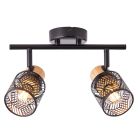 Spot LED de tavan negru industrial, Sherona
