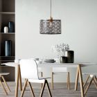 Lustră pentru masă de dining neagră industrială, Sherona