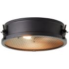Lampă de tavan neagră industrială, Gael