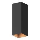 Aplică de perete up down neagră din aluminiu, Dion, 8W, LED 3000K, IP54
