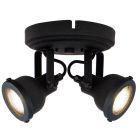 Spot LED de tavan negru industrial, Chesney