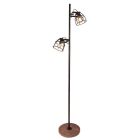Lampadar negru industrial, Calvin, con întrerupător