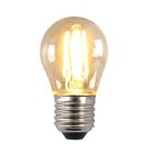Lampă LED E27 Olucia cu intensitate reglabilă, P45, 4W, sticlă chihlimbar, 2200K