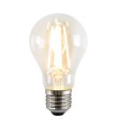 Lampă LED E27 Olucia cu intensitate reglabilă, A60, 5W, sticlă transparentă, 2700k