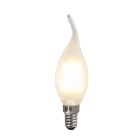Lumânare LED cu vârf E14 Olucia, reglabilă, 3W, sticlă albă, 2700k