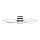 Plafonieră crom din plastic, Therese, 26W, LED 3000K