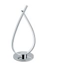Lampă de masă crom din plastic, Therese, 14W, LED 3000K, con întrerupător